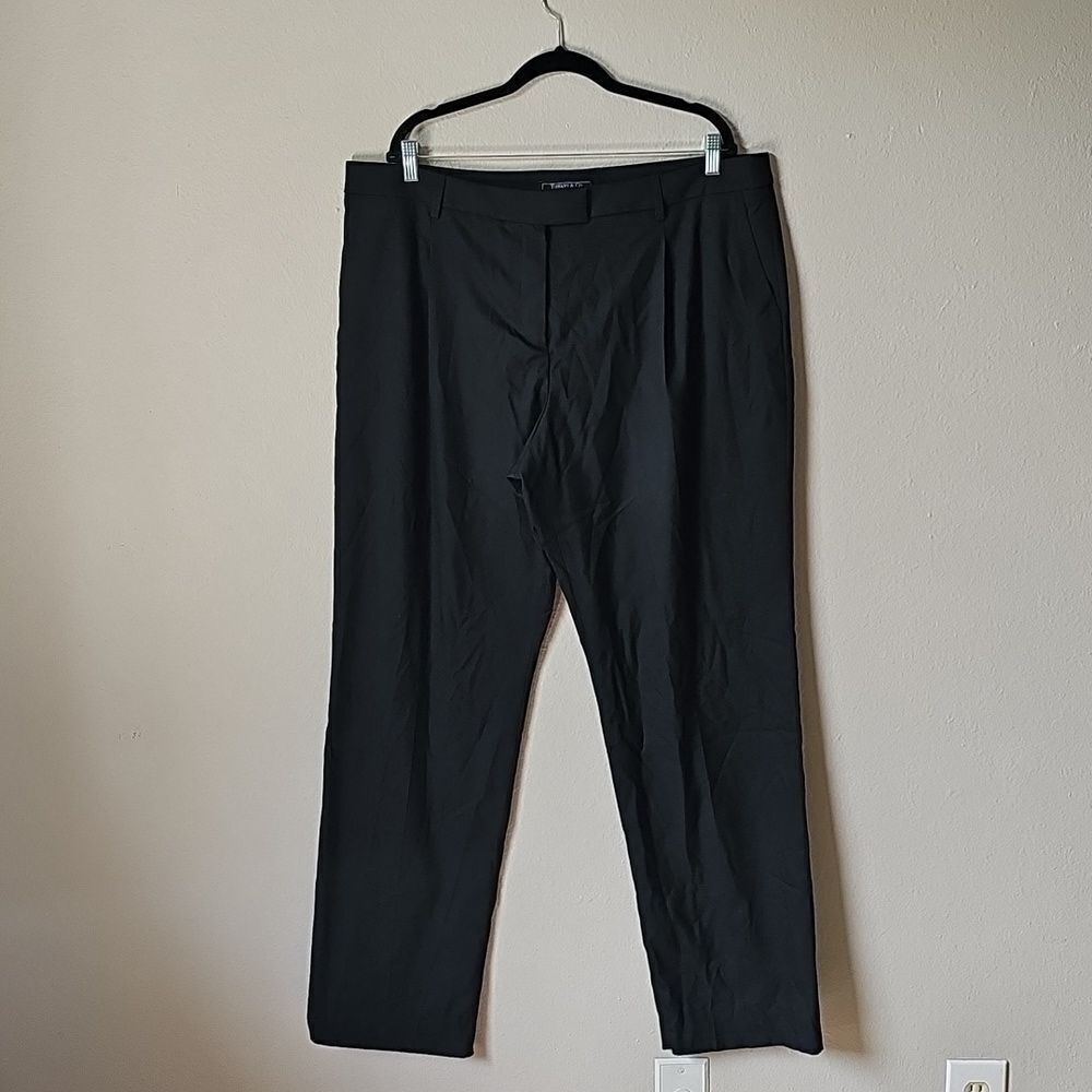 Tiffany Co Wardrobe Black Womens Slacks Unhemmed Size 18